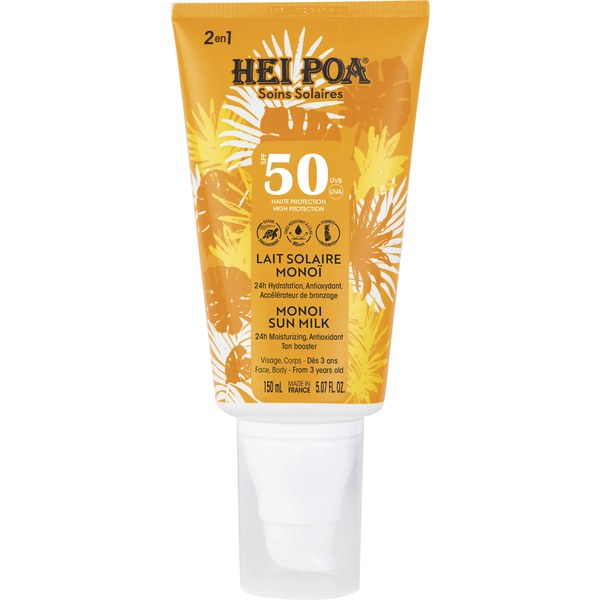 Lait fondant solaire SPF 50 – Monoï