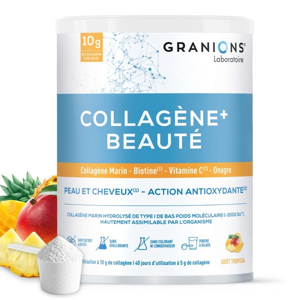Granions Collagène Beauté goût tropical — poudre 220 g