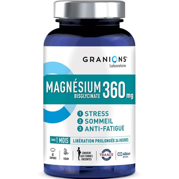 Granions Magnésium bisglycinate 360 mg — 60 comprimés