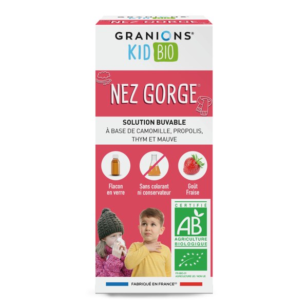 Granions Kid Bio Nez Gorge — solution buvable 125 ml