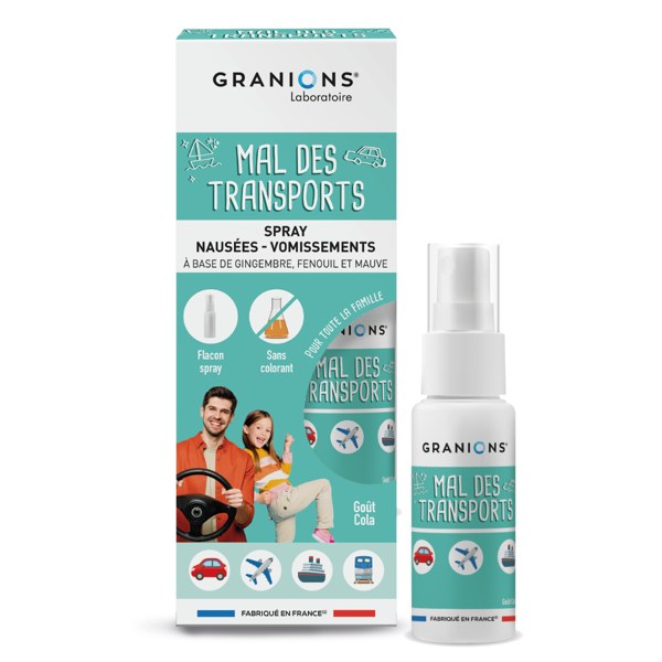 Granions Spray mal des transports — goût cola