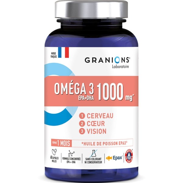 Granions Oméga 3 Epax 1000 mg — 60 capsules