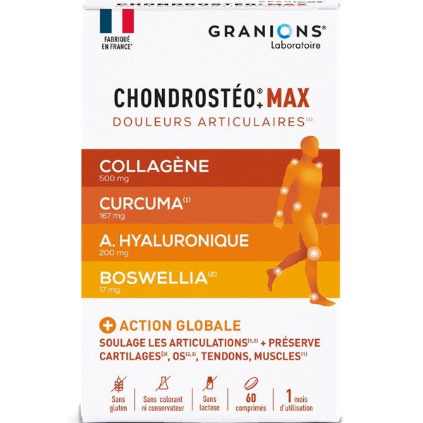 Chondrostéo Max triple action — 60 comprimés