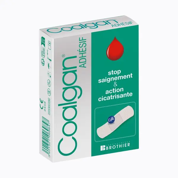 Brothier Coalgan pansements adhésifs hémostatiques assortis — boîte de 12