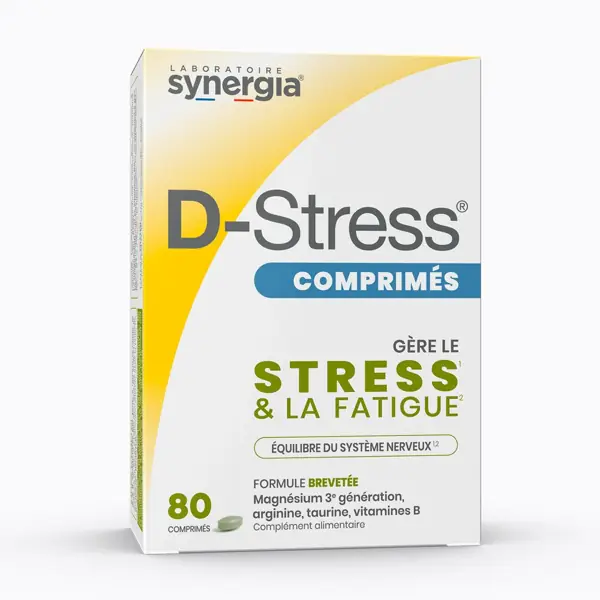 Synergia D-Stress comprimés — boîte de 80