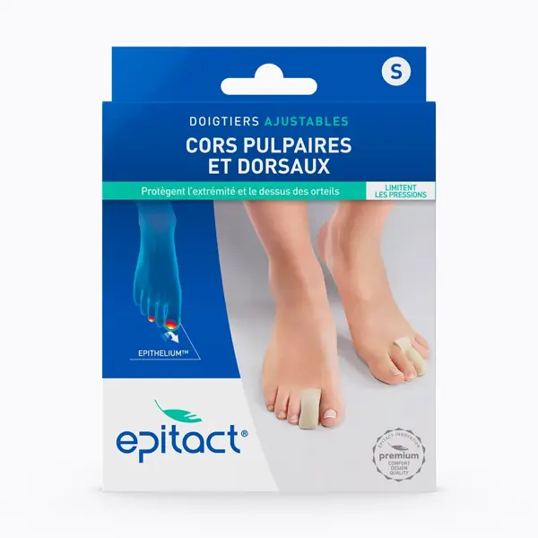 Doigtiers ajustables Epitact — taille S, boîte de 2