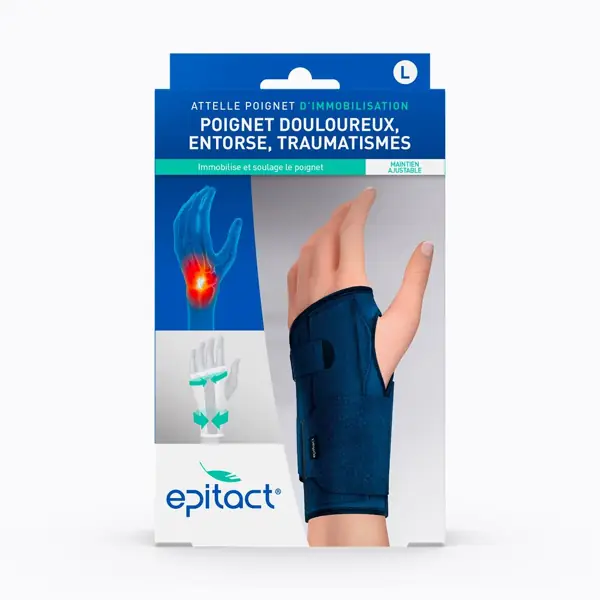 Attelle d'immobilisation du poignet Epitact — taille L (LPPR)