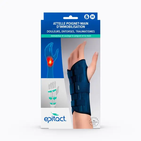 Attelle poignet-main Epitact — main gauche, taille M (LPPR)
