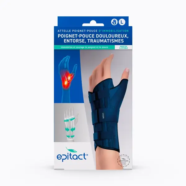 Attelle poignet-pouce Epitact — main droite, taille L (LPPR)