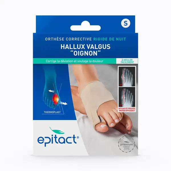 Orthèse hallux valgus de nuit thermoformable Epitact