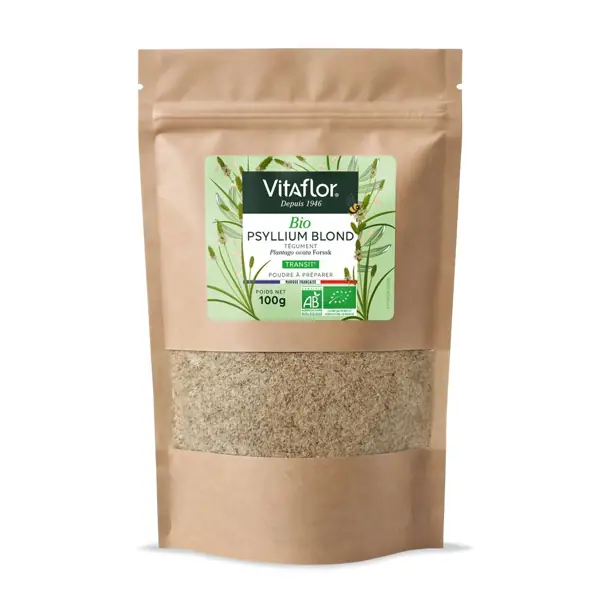 Psyllium blond bio en poudre Vitaflor — sachet 100 g