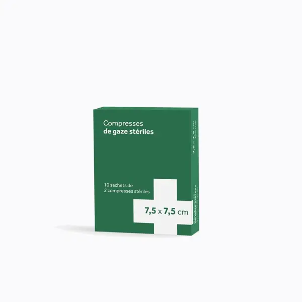 Compresses stériles en gaze