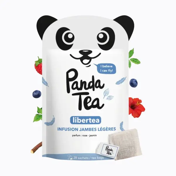 Panda Tea Libertea infusion bio — boîte de 28 sachets