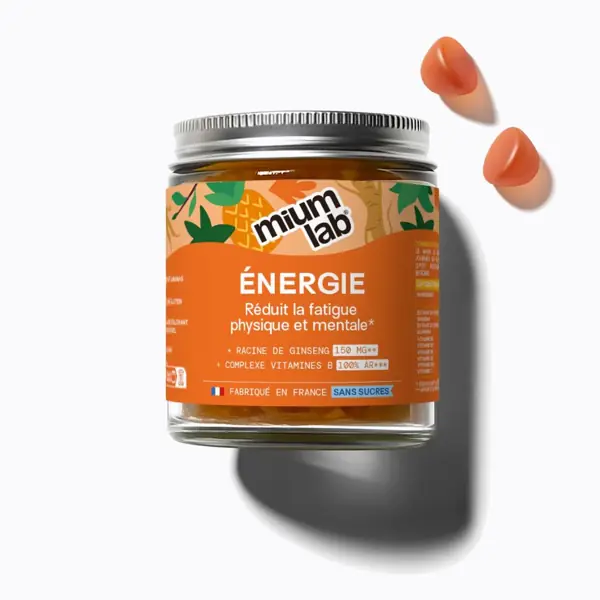 Gummies Énergie sans sucres Mium Lab — 42 gommes