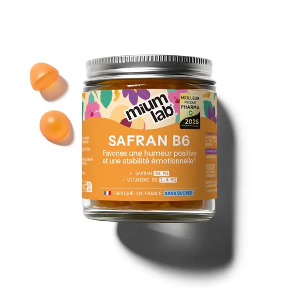 Gummies Safran B6 sans sucres Mium Lab — 42 gommes