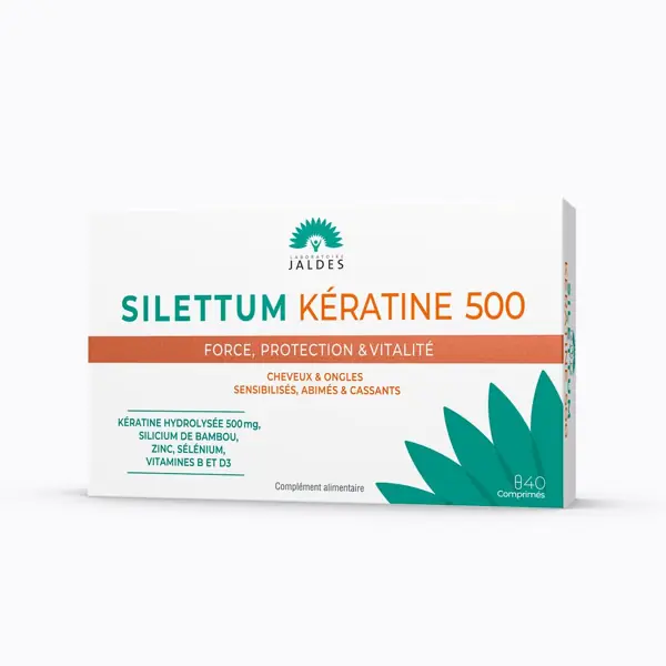 Silettum Kératine 500 Jaldes — 40 comprimés