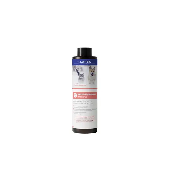 Huile de saumon pour chiens et chats Lapsa