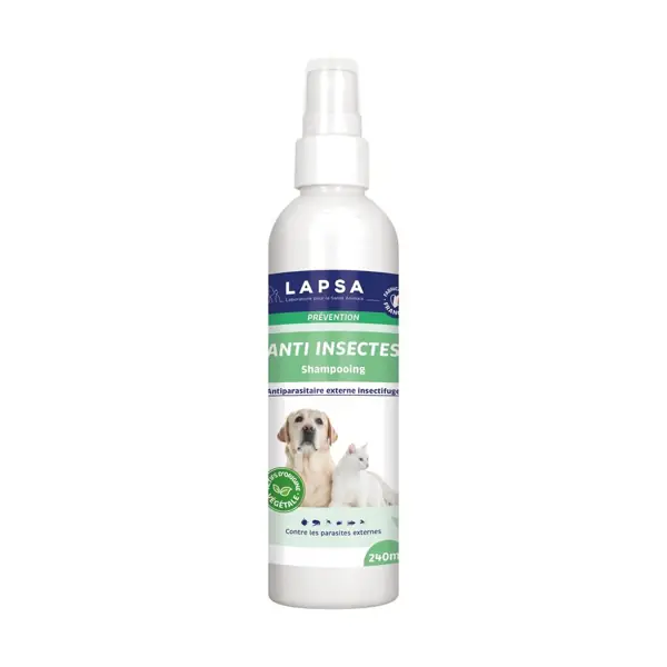 Shampooing anti-insectes chien et chat Lapsa — 240 ml
