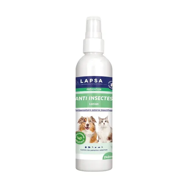 Lotion anti-insectes chien et chat Lapsa — 240 ml