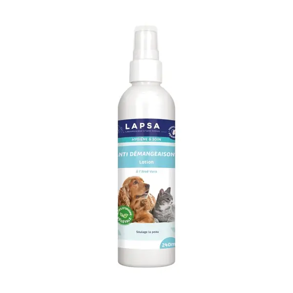 Lotion anti-démangeaisons chien et chat Lapsa — 240 ml