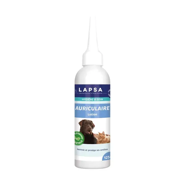 Lotion auriculaire chien et chat Lapsa — 125 ml