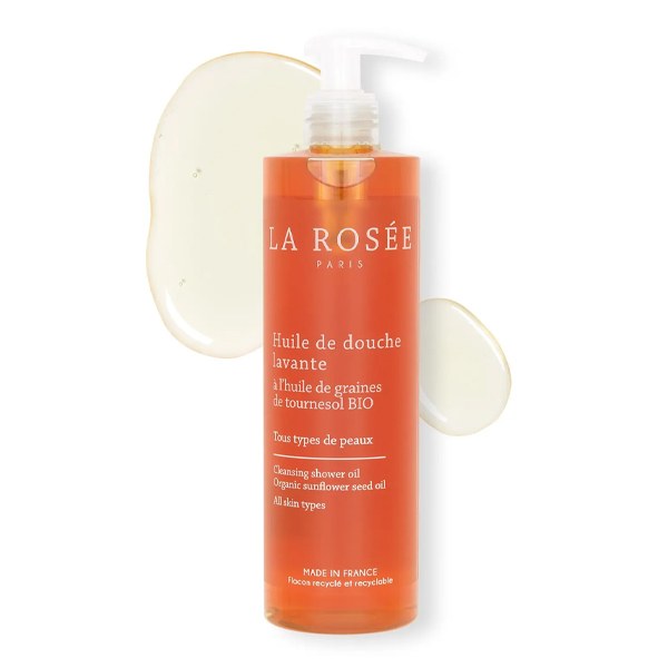 La Rosée Huile de douche lavante et nourrissante — peaux sèches — 400 ml
