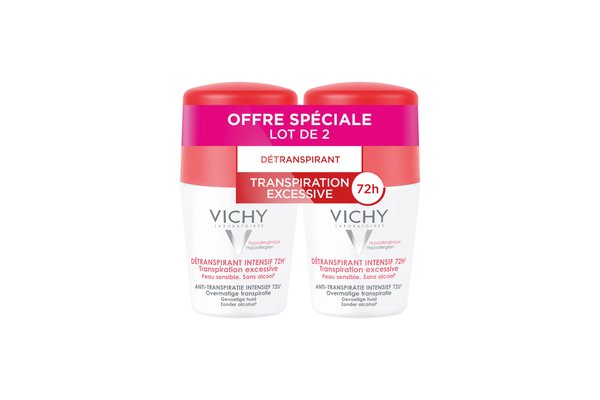 2x Détranspirants intensifs 72h Roll-on 100ml