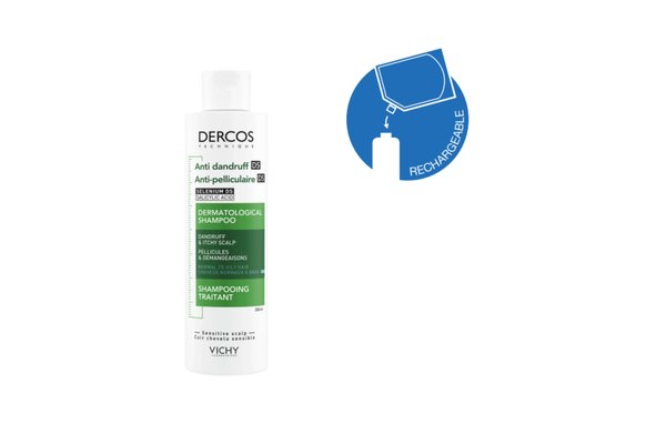 Dercos Technique Antipelliculaire DS cheveux gras Petit Format 200ml