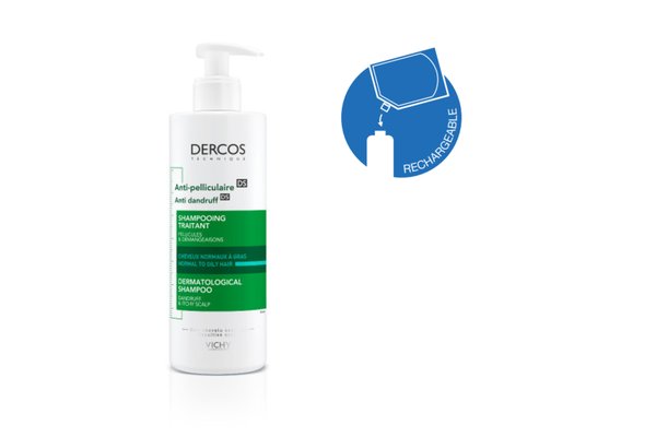 Dercos Technique Antipelliculaire DS cheveux gras Grand Format 390ml