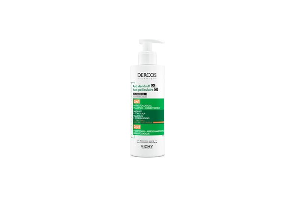 Dercos Anti-pelliculaire DS Shampooing 2en1 grand format 390ml