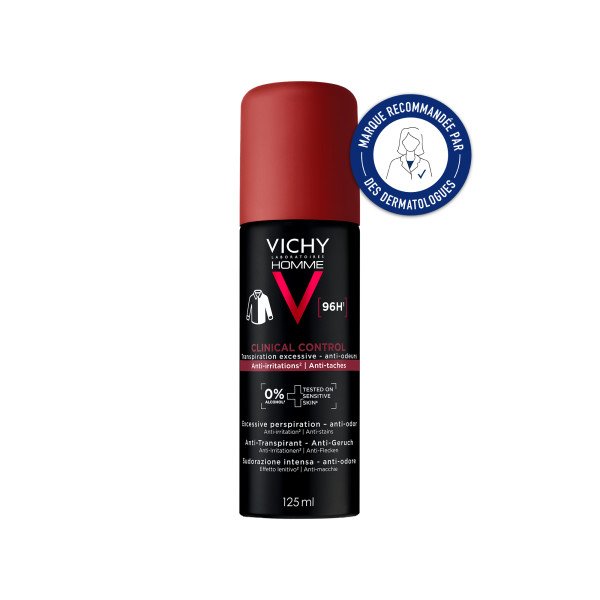 Vichy Homme Anti-transpirant Aérosol 96h Clinical Control 125ml