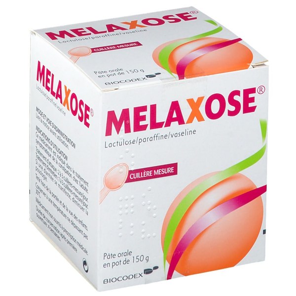 Boîte de MELAXOSE, pâte orale en pot