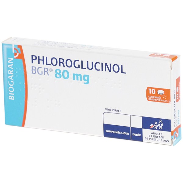 Boîte de PHLOROGLUCINOL BGR 80 mg, comprimé orodispersible