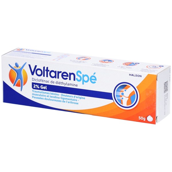 Boîte de VOLTARENSPE 2 %, gel