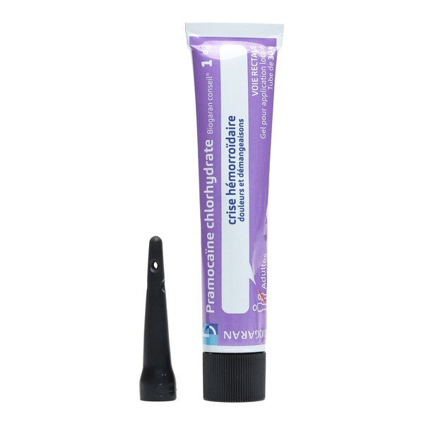 Boîte de PRAMOCAINE CHLORHYDRATE BIOGARAN CONSEIL 1%, gel pour application locale