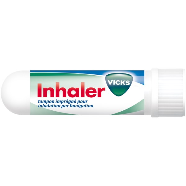 Boîte de VICKS INHALER, tampon imprégné pour inhalation par fumigation