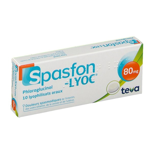 Boîte de SPASFON LYOC 80 mg, lyophilisat oral