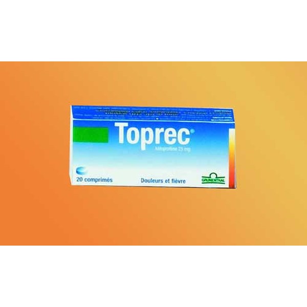 Boîte de TOPREC 25 mg, comprimé