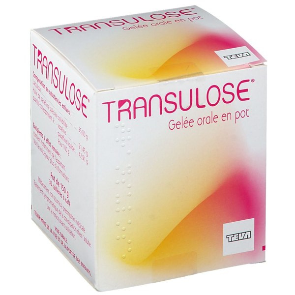 Boîte de TRANSULOSE, gelée orale en pot