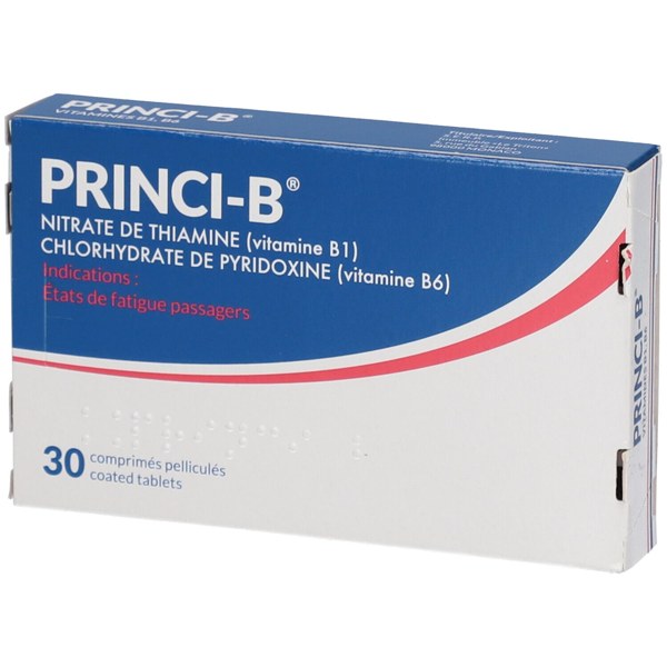 Boîte de PRINCI B, comprimé pelliculé