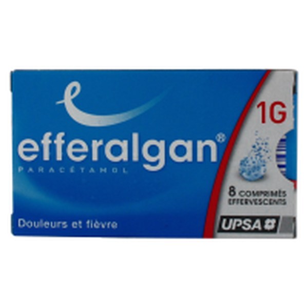 Boîte de EFFERALGAN 1000 mg, comprimé effervescent