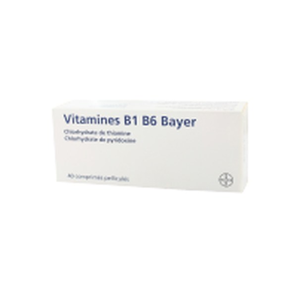 Boîte de VITAMINE B1 B6 BAYER, comprimé pelliculé