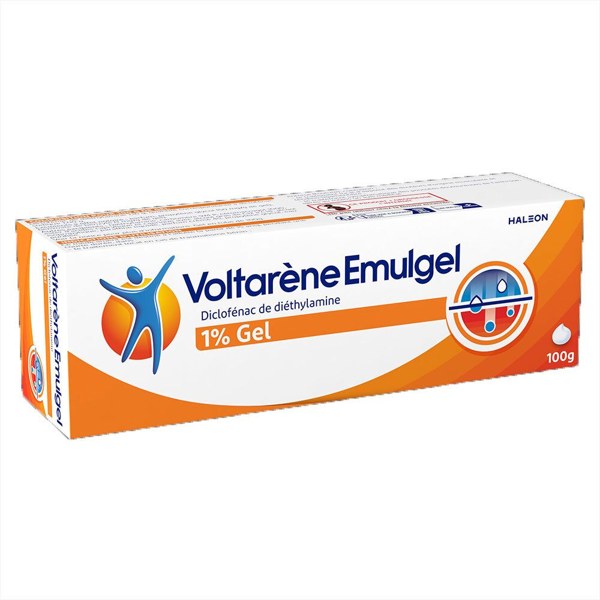 Boîte de VOLTARENE EMULGEL 1 %, gel