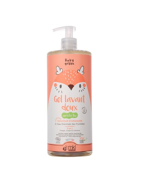 Gel lavant doux Certifié Bio pour bébé — 1 L
