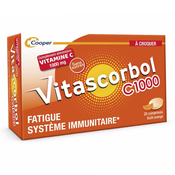 Vitascorbol C1000 vitamine C — comprimés à croquer