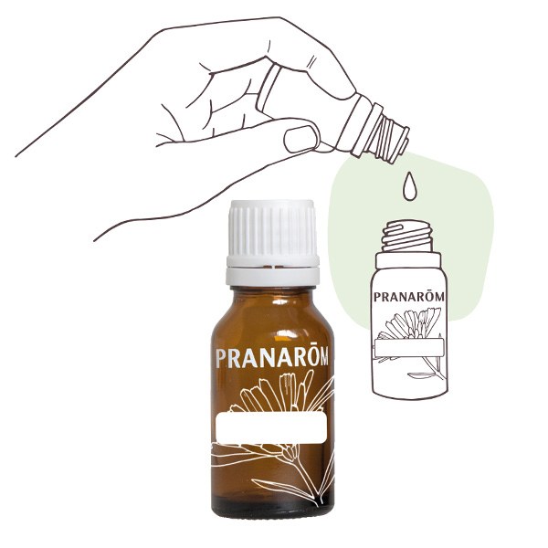 Pranarôm flacon compte-gouttes en verre brun
