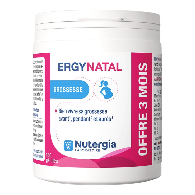 Ergynatal — Vitamines et minéraux grossesse, 180 gélules