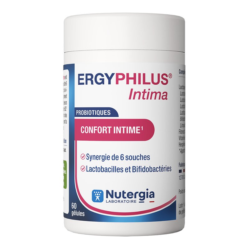 Ergyphilus Intima — Probiotiques 6 souches pour la femme, 60 gélules