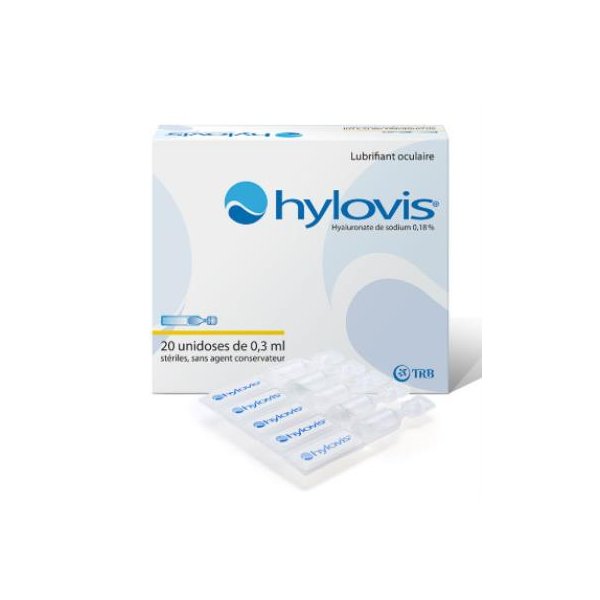 Hylovis lubrif ocul dos 0,3 ml 20