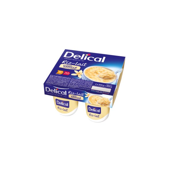 DELICAL RIZ AU LAIT VANILLE 200GX4